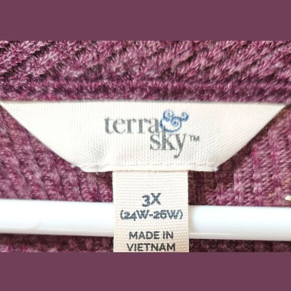 TERRA & SKY Women's New Warm Longsleeve Plus Size Top. - Picture 8 of 12